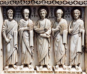 Five apostles Triptych Harbaville Louvre